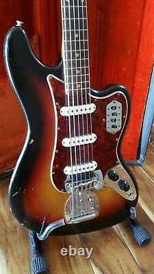 1964 Fender Bass VI Electric Guitar with OHSC 100% Original