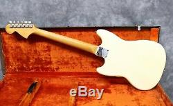 1966 Fender Mustang Olympic White Ohsc Andy Baxter Bass & Guitars