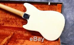 1966 Fender Mustang Olympic White Ohsc Andy Baxter Bass & Guitars