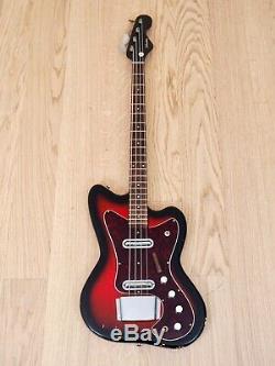 1966 Silvertone 1443 Vintage Electric Bass Guitar Full Scale, Danelectro USA