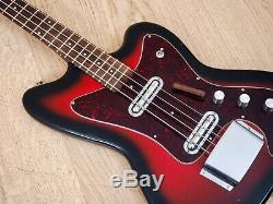 1966 Silvertone 1443 Vintage Electric Bass Guitar Full Scale, Danelectro USA