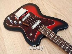 1966 Silvertone 1443 Vintage Electric Bass Guitar Full Scale, Danelectro USA