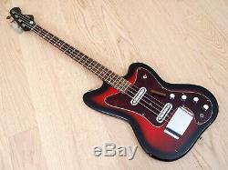 1966 Silvertone 1443 Vintage Electric Bass Guitar Full Scale, Danelectro USA