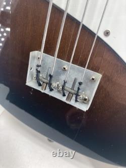 1966 Vox Bassmaster electric bass guitar UK JMI dark sunburst