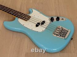 1967 Fender Mustang Bass Vintage Electric Short Scale Bass Daphne Blue with Case