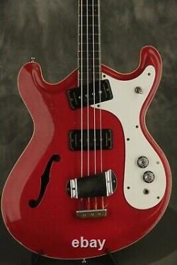 1967 Mosrite COMBO BASS semi-hollowbody RED