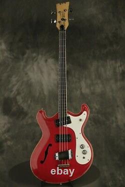 1967 Mosrite COMBO BASS semi-hollowbody RED