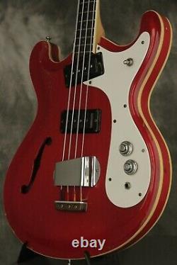 1967 Mosrite COMBO BASS semi-hollowbody RED