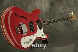 1967 Mosrite COMBO BASS semi-hollowbody RED