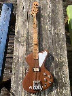 1970/80's custom built'Fenderbird' style bass Antoria Black Eagle neck