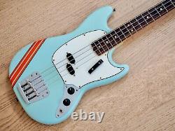 1970 Fender Competition Mustang Bass Vintage Electric Bass Gulf Colors with Case
