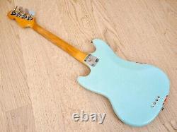 1970 Fender Competition Mustang Bass Vintage Electric Bass Gulf Colors with Case