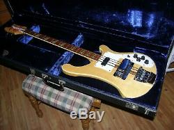 1970's Rickenbacker 4001 Vintage Electric Bass Guitar With Case