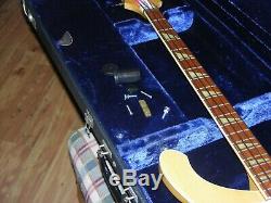 1970's Rickenbacker 4001 Vintage Electric Bass Guitar With Case