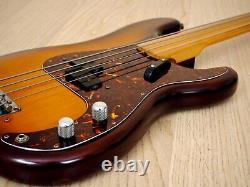 1970s Fernandes Fretless Vintage Electric P Bass FPB-70 VBS-FL Stone Logo, Japan