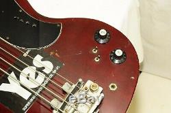 1970s Greco Japan Gneco Logo SG Bass Guitar Electric Bass Ref. No 3258