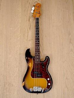 1971 Fender Precision Bass Vintage Electric Bass Guitar Sunburst with Case