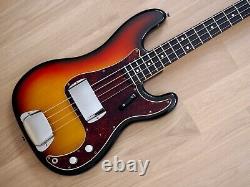 1971 Fender Precision Bass Vintage Electric Bass Guitar Sunburst with G&G Case