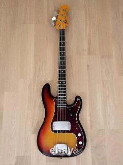 1971 Fender Precision Bass Vintage Electric Bass Guitar Sunburst with G&G Case