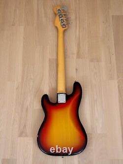 1971 Fender Precision Bass Vintage Electric Bass Guitar Sunburst with G&G Case