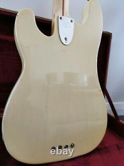1972 Fender Telecaster Bass with Maple Fretboard 70s Vintage Blonde humbucker