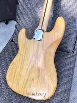 1976 Fender P Precision bass vintage, natural Fitted Road Case Original