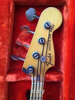 1976 Fender Precision USA Vintage Fullerton P-Bass All Original with Case