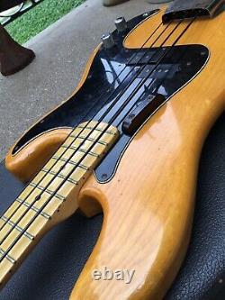 1976 Fender Precision USA Vintage Fullerton P-Bass All Original with Case