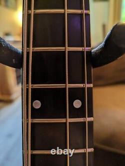 1977 Gibson RD Standard Bass Guitar in rare Ebony, plush branded Strap & gig bag