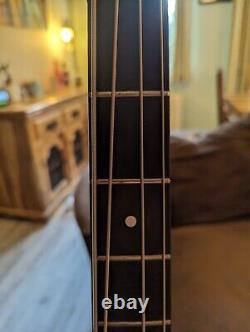 1977 Gibson RD Standard Bass Guitar in rare Ebony, plush branded Strap & gig bag