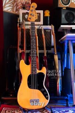 1978 Fender USA American Musicmaster Bass guitar Olympic White cool vintage