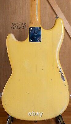 1978 Fender USA American Musicmaster Bass guitar Olympic White cool vintage