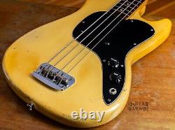 1978 Fender USA American Musicmaster Bass guitar Olympic White cool vintage