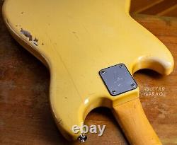 1978 Fender USA American Musicmaster Bass guitar Olympic White cool vintage
