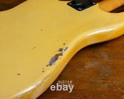 1978 Fender USA American Musicmaster Bass guitar Olympic White cool vintage