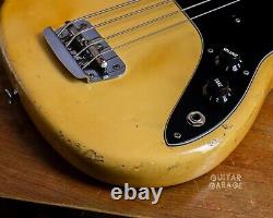 1978 Fender USA American Musicmaster Bass guitar Olympic White cool vintage
