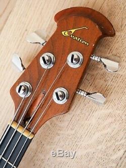 1978 Ovation Magnum 1 Vintage Electric Bass Guitar Stereo Mahogany withohc