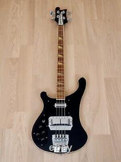 1978 Rickenbacker 4001 Vintage Bass Jetglo Left Handed with Toaster & Horseshoe