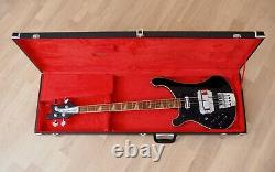 1978 Rickenbacker 4001 Vintage Bass Jetglo Left Handed with Toaster & Horseshoe