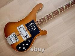 1979 Rickenbacker 4001 Autumnglo Vintage Electric Bass Guitar, Montezuma Brown