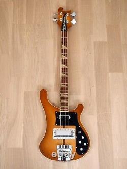 1979 Rickenbacker 4001 Autumnglo Vintage Electric Bass Guitar, Montezuma Brown