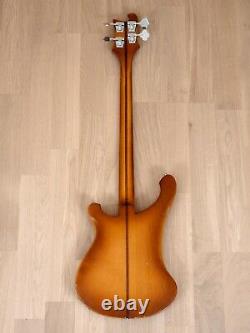 1979 Rickenbacker 4001 Autumnglo Vintage Electric Bass Guitar, Montezuma Brown