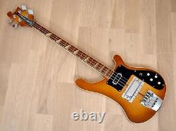 1979 Rickenbacker 4001 Autumnglo Vintage Electric Bass Guitar, Montezuma Brown