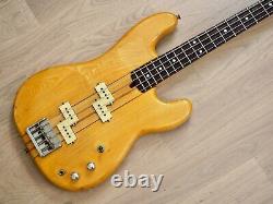 1980s Fernandes BO-60 Vintage Neck Through Double P Bass Natural Japan