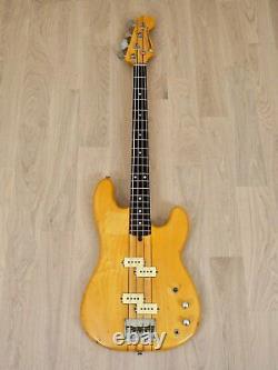 1980s Fernandes BO-60 Vintage Neck Through Double P Bass Natural Japan