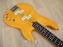 1980s Fernandes BO-60 Vintage Neck Through Double P Bass Natural Japan