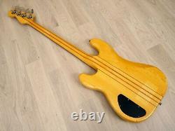 1980s Fernandes BO-60 Vintage Neck Through Double P Bass Natural Japan