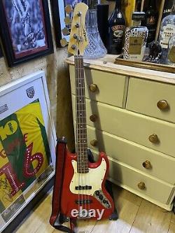 1980s Starfire by EKS Nagoya J Bass Lawsuit Electric Guitar Cherry Red