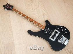 1981 Rickenbacker 4001 Vintage Electric Bass Guitar Jetglo with Case, 4003