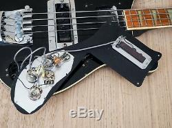 1981 Rickenbacker 4001 Vintage Electric Bass Guitar Jetglo with Case, 4003